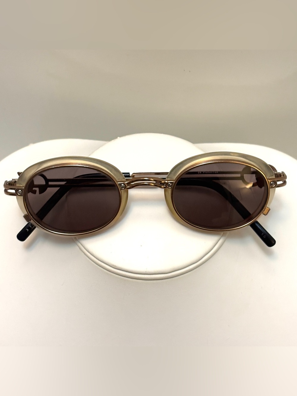 Jean Paul Gaultier 58-5201 Vintage 90s Copper Bronze Sunglasses  Maddy Euphoria